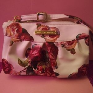 Beautiful Juicy Couture rose pattern purse